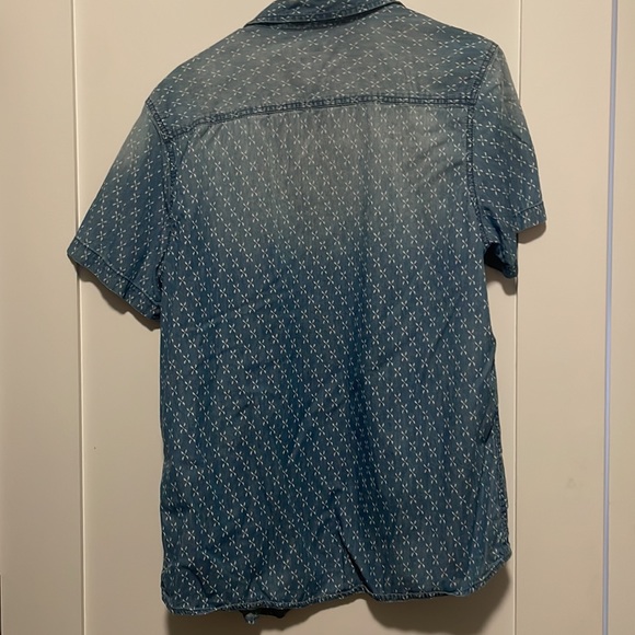 Denim Short Sleeve Button Down - Picture 2 of 2